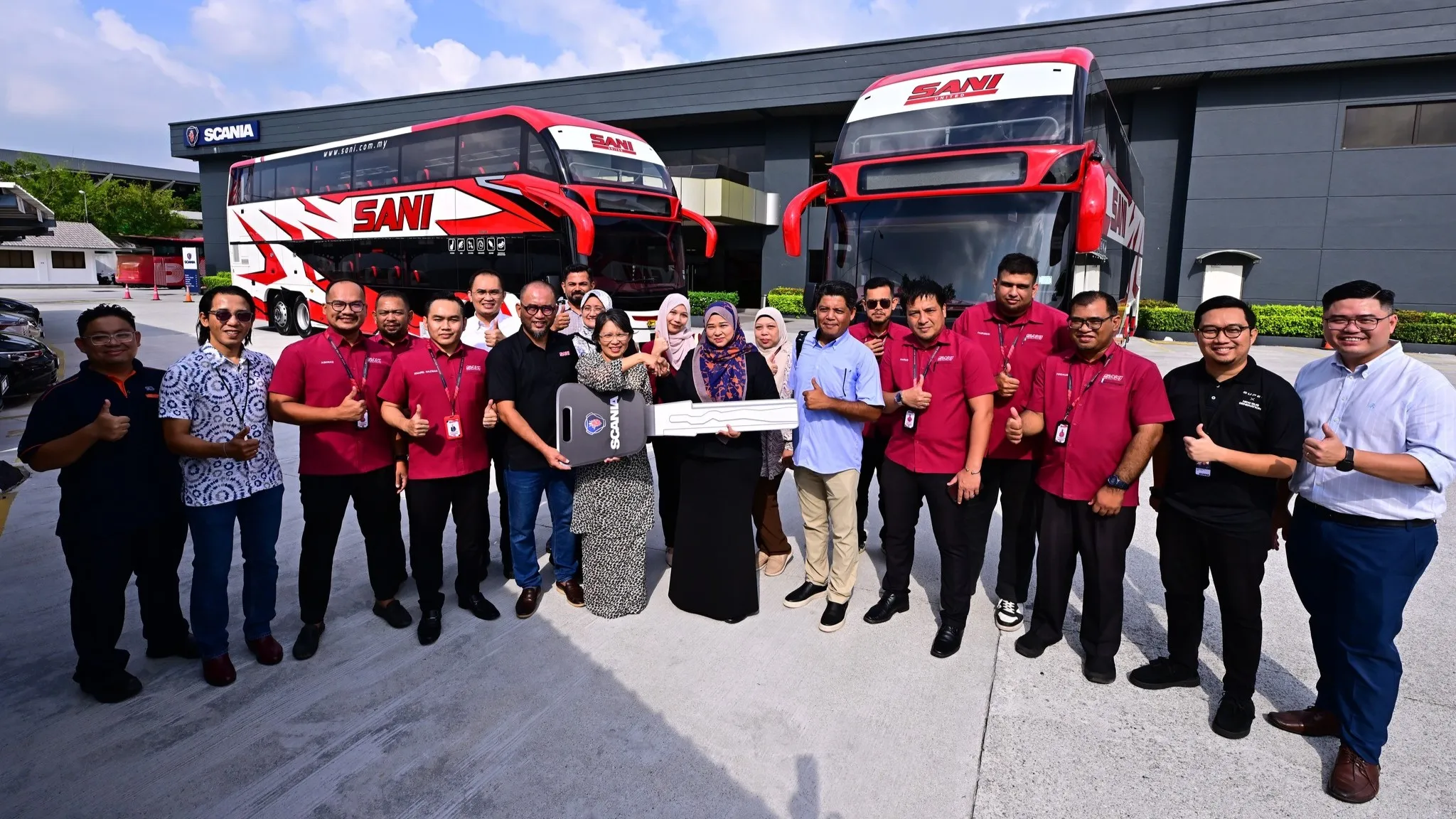 Scania and Sani United Handover Ceremony on July 31, 2025.