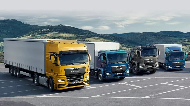 MAN trucks in Malaysia.