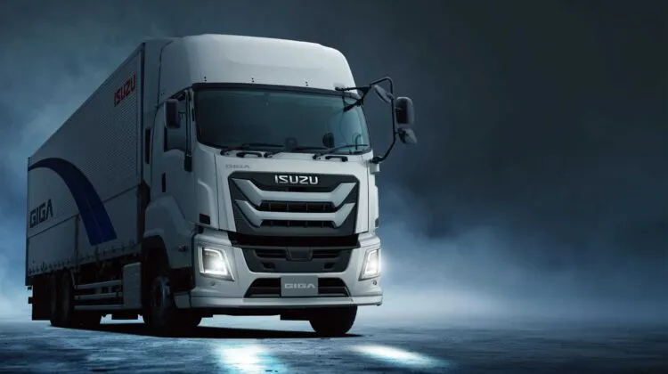 Isuzu GIGA heavy-duty truck with advanced safety and connectivity