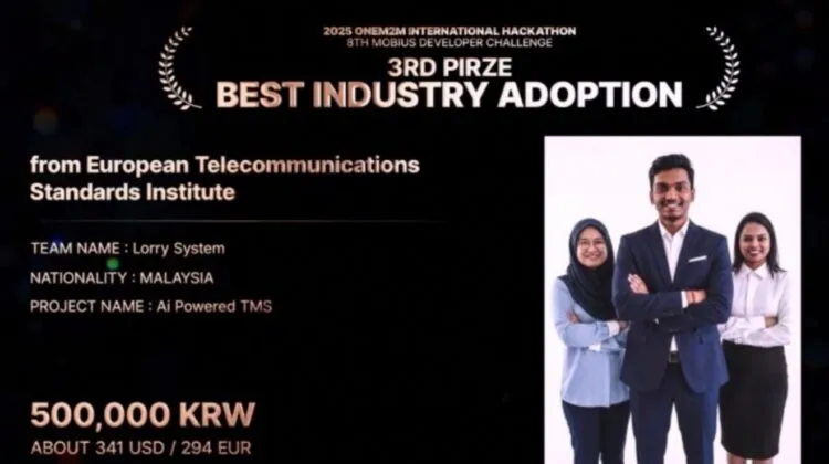 Lorry System transport IoT fleet solution oneM2M 2025