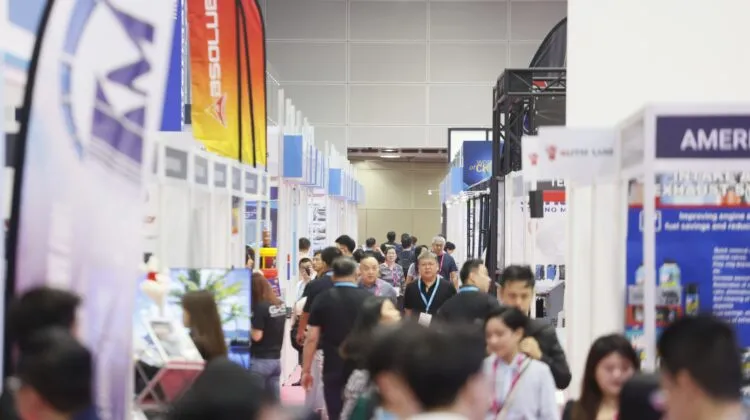 Crowded exhibition halls at Automechanika Kuala Lumpur